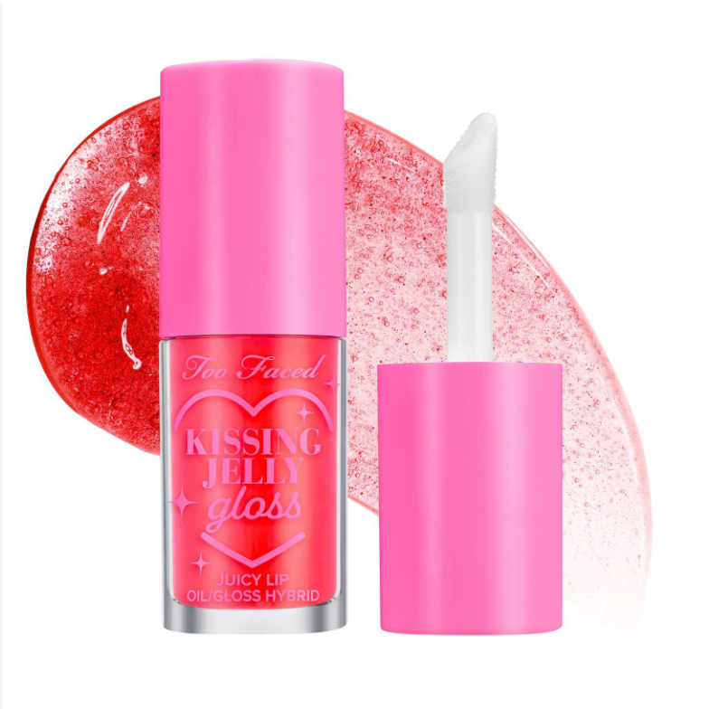 Too Faced Kissing Jelly Non-Sticky Lip Oil Gloss - Bubblegum
