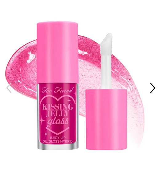 Too Faced  Kissing Jelly Non-Sticky Lip Oil Gloss - Raspberry