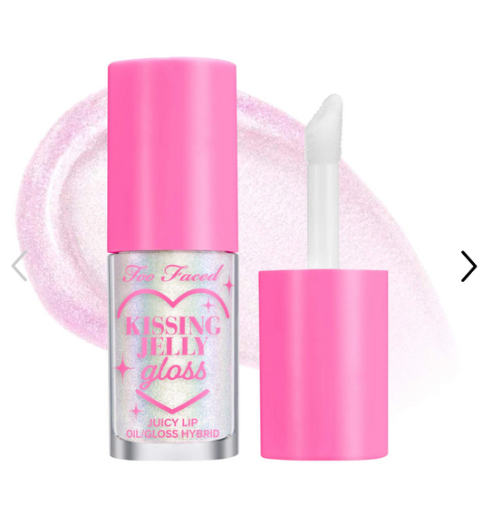 Too Faced  Kissing Jelly Non-Sticky Lip Oil Gloss - Strawberry Frosting